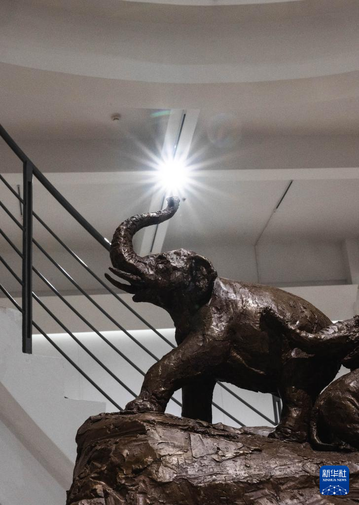 这是10月12日在启迪艺术中心内拍摄的展品。新华社记者 王冠森 摄