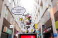 9月16日，比利时布鲁塞尔的一个商场内展出了《幸运的卢克》漫画形象。