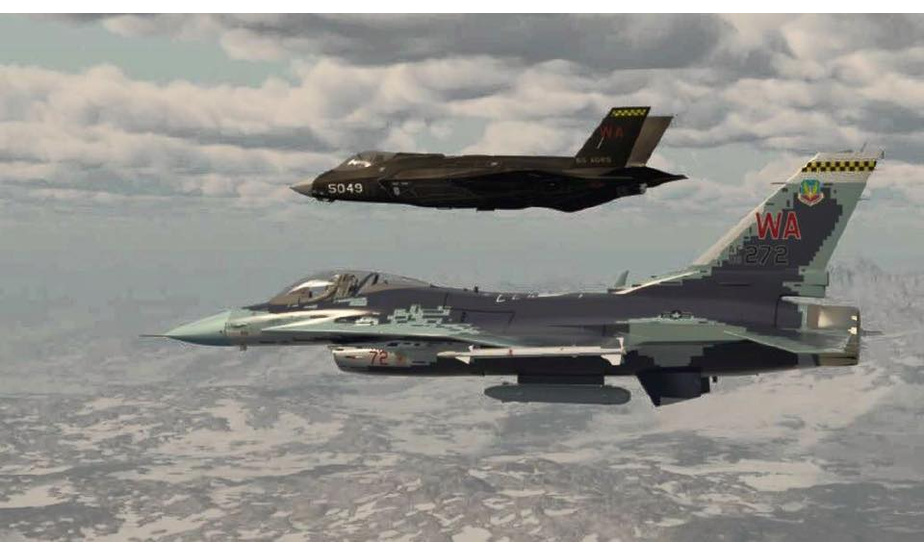 第65“入侵者”中队此前曾装备F-15战斗机，但在2014年9月就已经停飞。美国军方确认重启第65“入侵者”中队的消息显然也让内利斯基地的官兵感到兴奋。部署于内利斯基地的美国空军第57战斗联队在社交媒体上发布了一张图片，图片中展示了刷涂着假想敌战机涂装的一架F-16战斗机和F-35A战斗机。