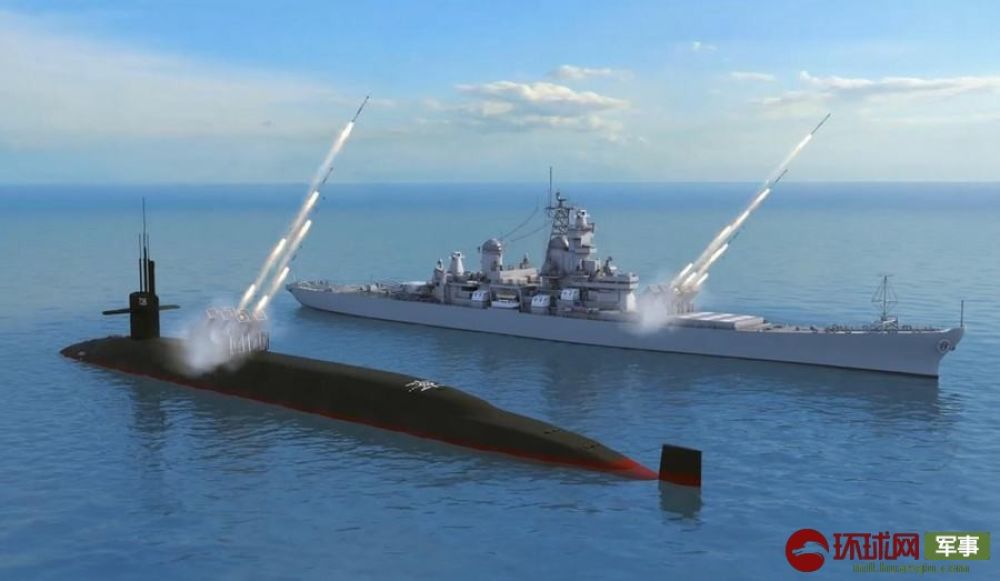 导弹和军舰密集发射导弹