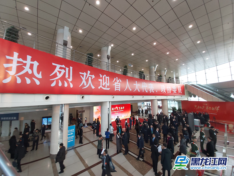 1月11日，中国人民政治协商会议黑龙江省第十二届委员会第三次会议在哈尔滨国际会议中心环球剧场召开。上午8时25分，省政协委员们陆续进入会场。上午9时，省政协十二届三次会议隆重开幕。（记者 刘海龙 王铁男 白林鹤 彭植）