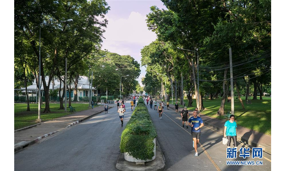 泰国曼谷市区内有大大小小的城市公园，这些都市“绿肺”不仅是曼谷市民休闲锻炼的绝佳场所，也是城市生态平衡的重要一环。曼谷市政府正通过植树以及新建公园的方式扩大市区绿化面积。 这是2020年8月24日，市民在泰国曼谷仑披尼公园休息。 新华社记者 张可任 摄