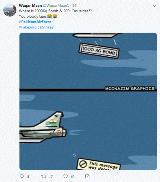 印度空袭巴基斯坦,印巴爆发冲突 两国网友把战