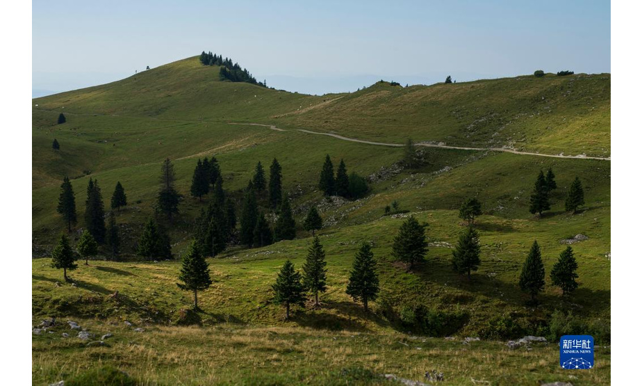 这是9月8日在斯洛文尼亚拍摄的维利卡普拉尼那高地牧场景色。

　　位于斯洛文尼亚北部的维利卡普拉尼那高地是欧洲现存最大的牧民定居点，早在中世纪已有牧民定居。每到夏季，该地独特的高原牧场风景和传统的牧民生活习俗吸引大批徒步旅行爱好者到此观光。

　　新华社发（泽利科·斯特凡尼奇摄）