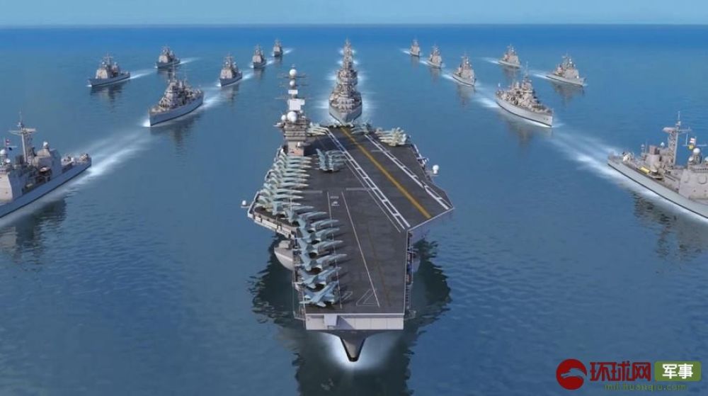 俄罗斯一家武器公司用动画的形式展示了他们设想的“反航母作战系统”方案，利用上千枚导弹攻击航母编队，让美军的航母战斗群防不胜防。