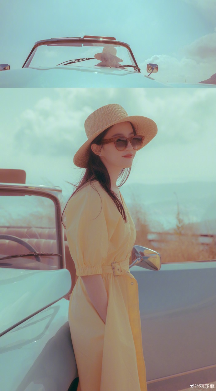 近日，神仙姐姐刘亦菲联连晒两组美照，气质温婉，美出新高度!