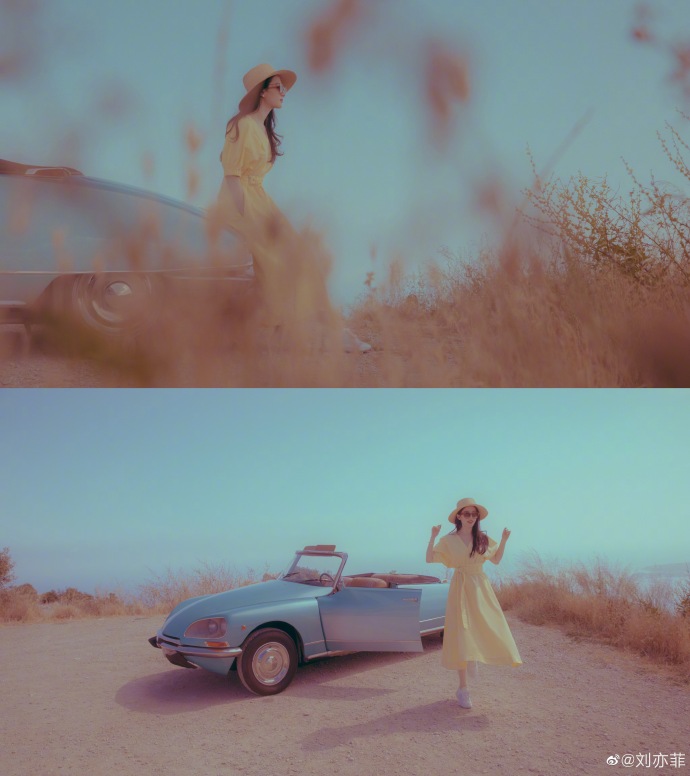 近日，神仙姐姐刘亦菲联连晒两组美照，气质温婉，美出新高度!