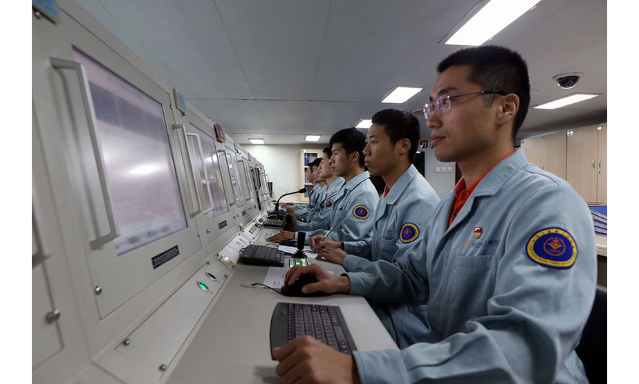 北京时间6月25日02时09分，中国在西昌卫星发射中心用长征三号乙运载火箭，成功发射第46颗北斗导航卫星。远望3号船在南太平洋预定海域圆满完成卫星发射的海上测控任务。新华社发