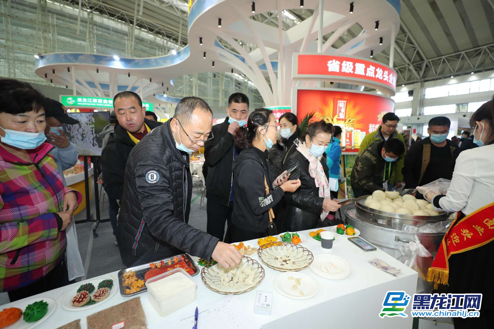 图为面食客商品鉴区。