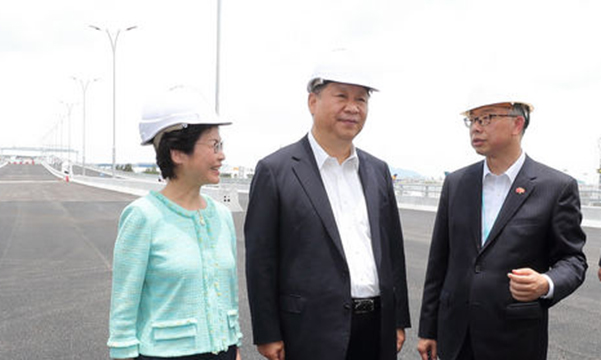 习近平考察香港重要基础设施建设项目