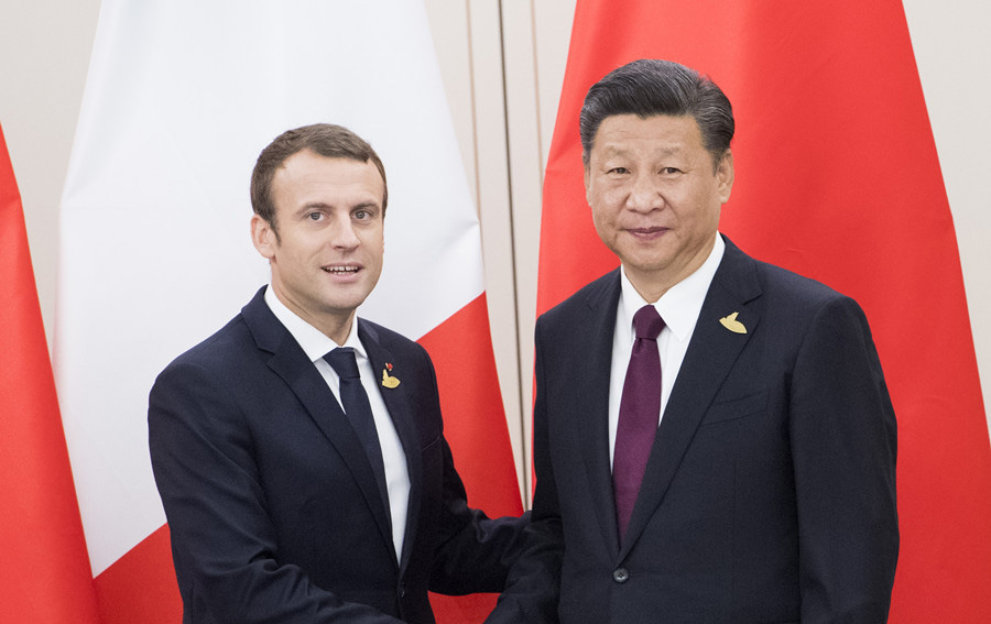 国家主席习近平会见法国总统马克龙