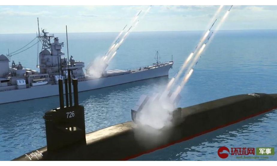 该方案中利用俄军大型水面战舰和核潜艇密集发射上千枚导弹，这种射程50公里复合导弹由火箭助推器+无人机+导弹组成，可以在10公里的高空分离出50-70公斤的无人机。
