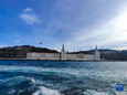 这是12月26日在土耳其伊斯坦布尔拍摄的博斯普鲁斯海峡风光（手机拍摄）。<br/><br/>　　新华社记者沙达提摄