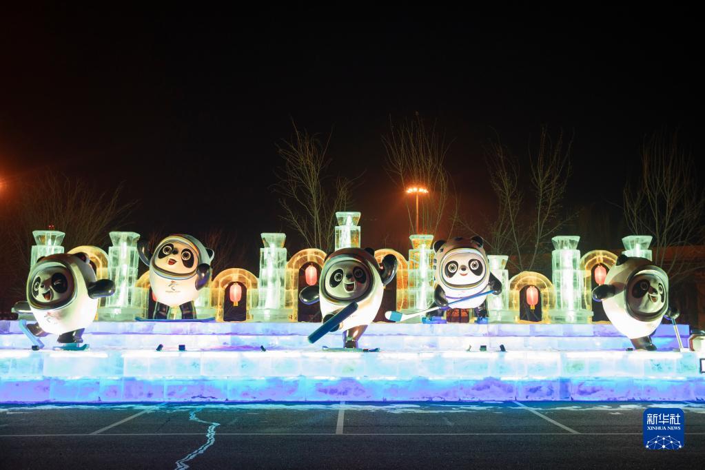 1月17日在哈尔滨太平国际机场拍摄的冰雪景观。新华社记者 张涛 摄