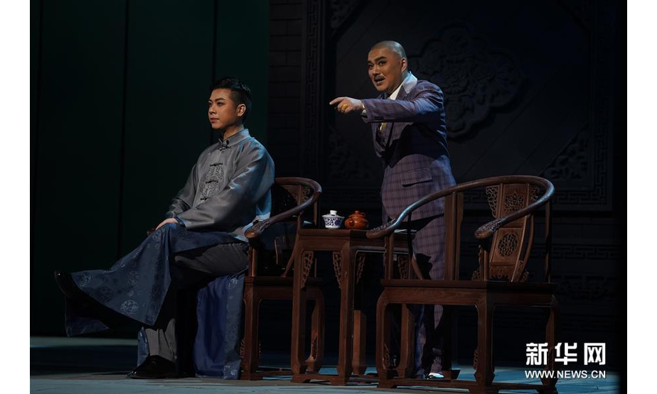 10月9日，演员在昆剧《梅兰芳·当年梅郎》中演出。新华社记者 季春鹏 摄