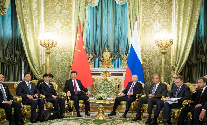 习近平同俄罗斯总统普京举行会谈 