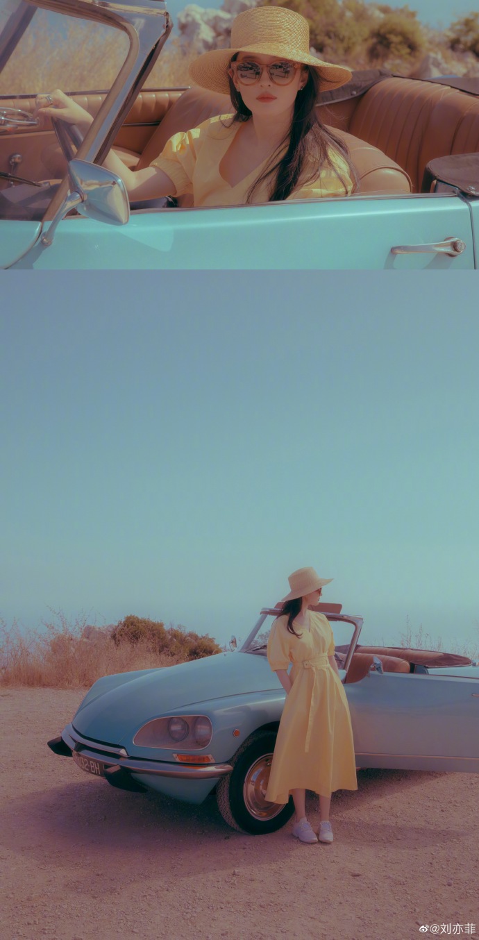 近日，神仙姐姐刘亦菲联连晒两组美照，气质温婉，美出新高度!