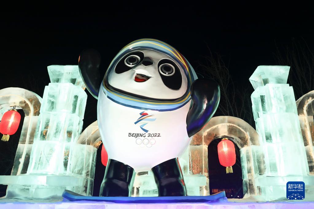 1月17日在哈尔滨太平国际机场拍摄的冰雪景观。新华社记者 张涛 摄